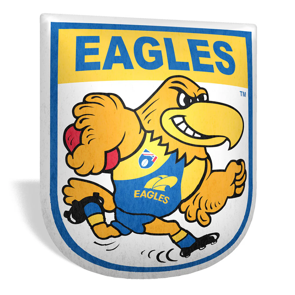 West Coast Eagles Retro Mascot Shaped Cushion - Image 2