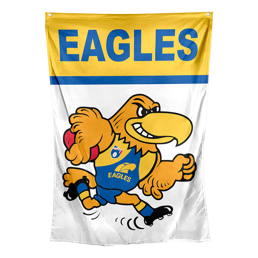 West Coast Eagles Retro Wall Flag