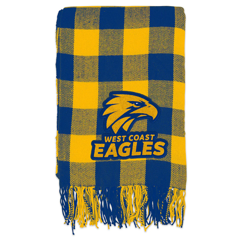 West Coast Eagles Tartan Throw - Image 2