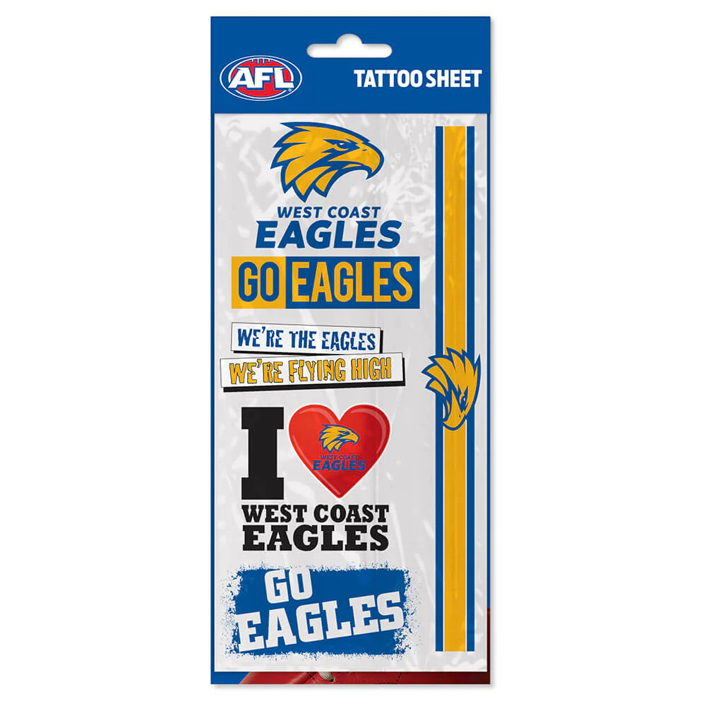 West Coast Eagles Tattoo Sheet - Image 2