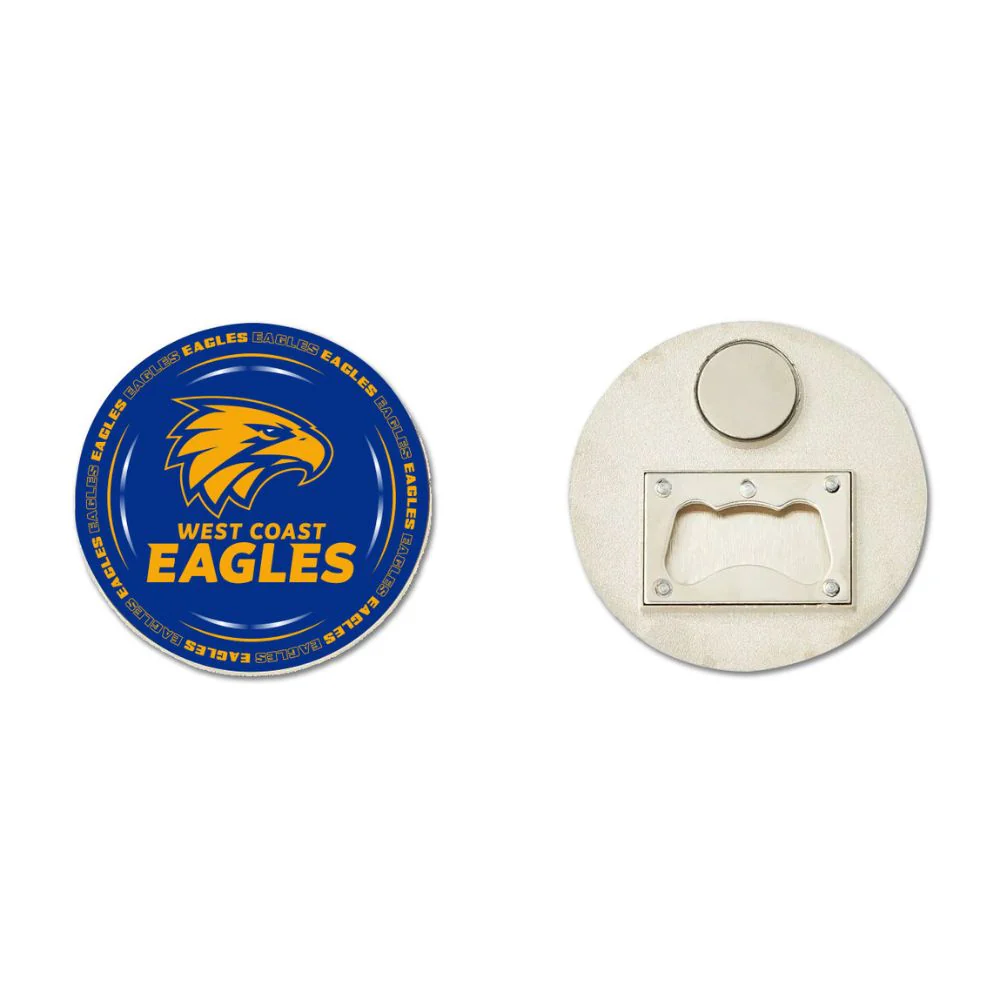 West Coast Eagles Team Logo Bottle Opener Magnet