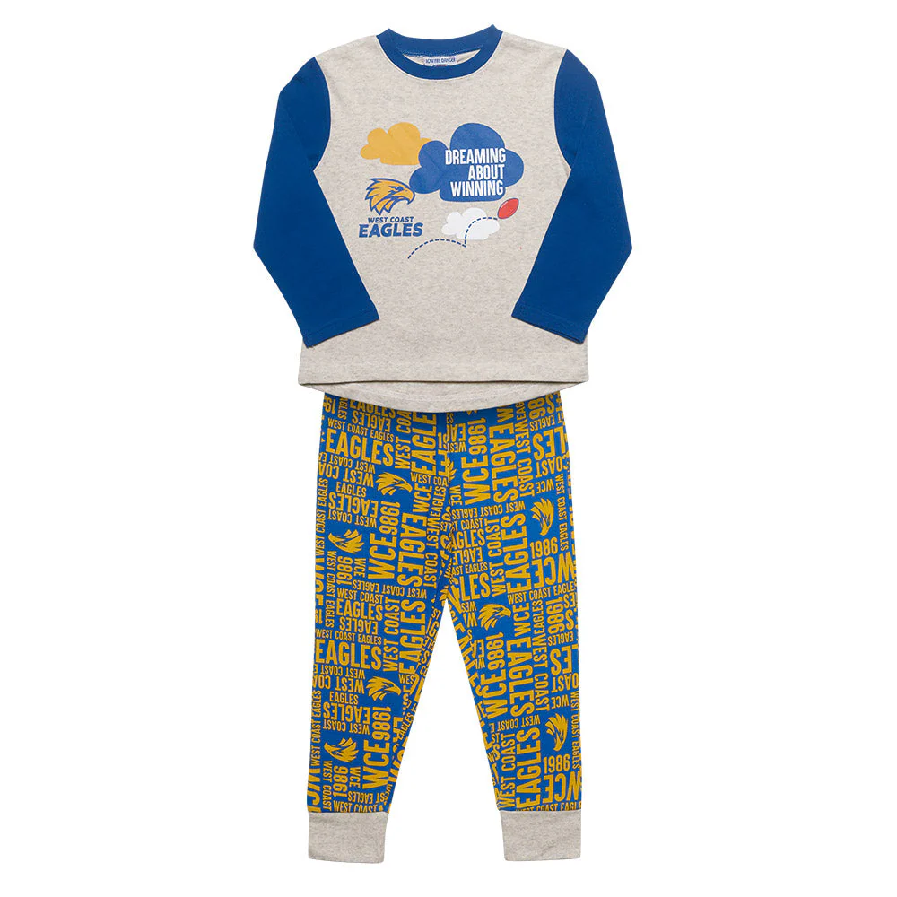 West Coast Eagles Toddlers Sleepwear Set - Image 3