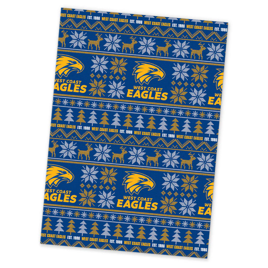 West Coast Eagles Christmas Wrapping Paper