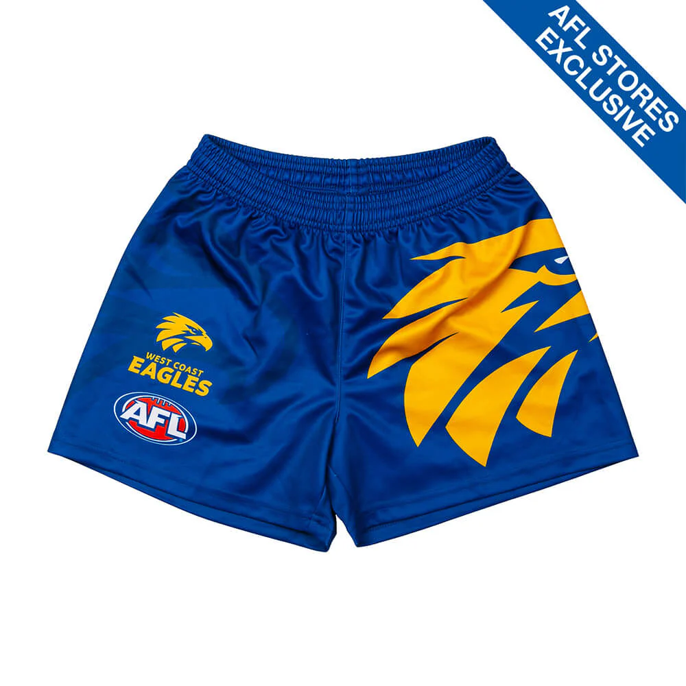 West Coast Eagles Youth Logo Footy Shorts - Image 4