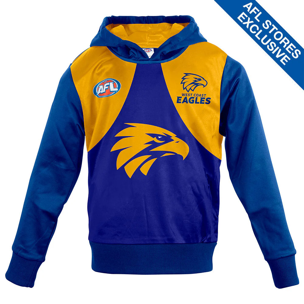 West Coast Eagles Youth Long-Sleeved Guernsey Hoody