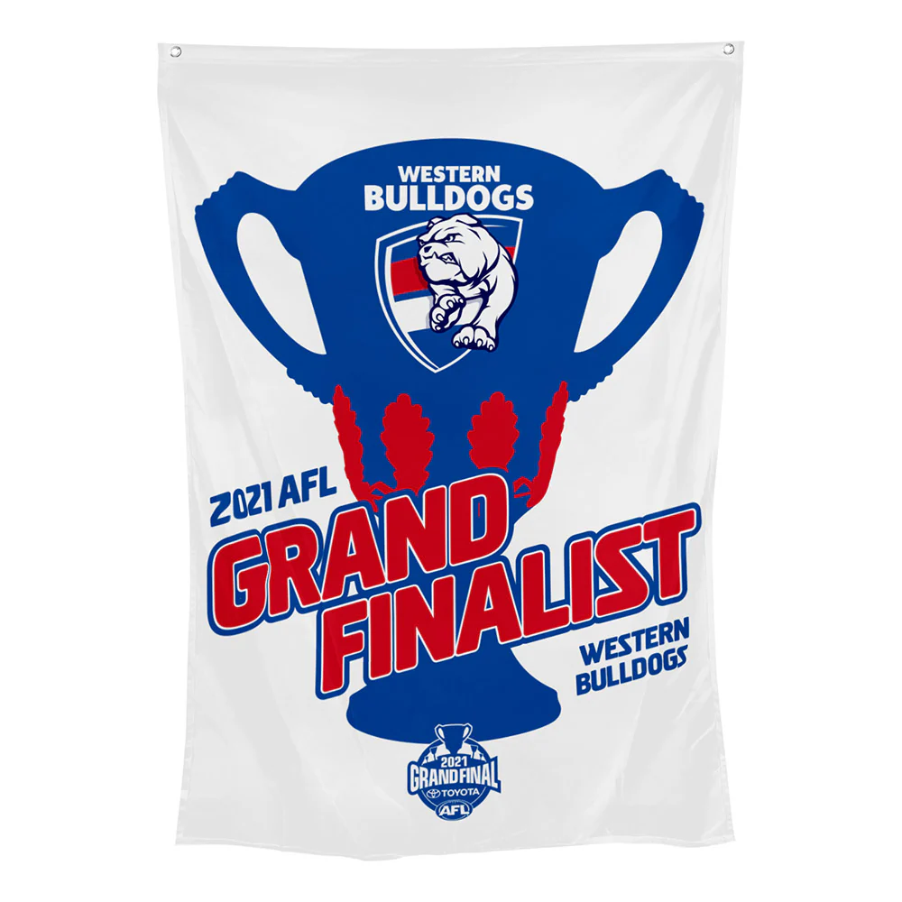 Western Bulldogs 2021 Grand Final Wall Flag