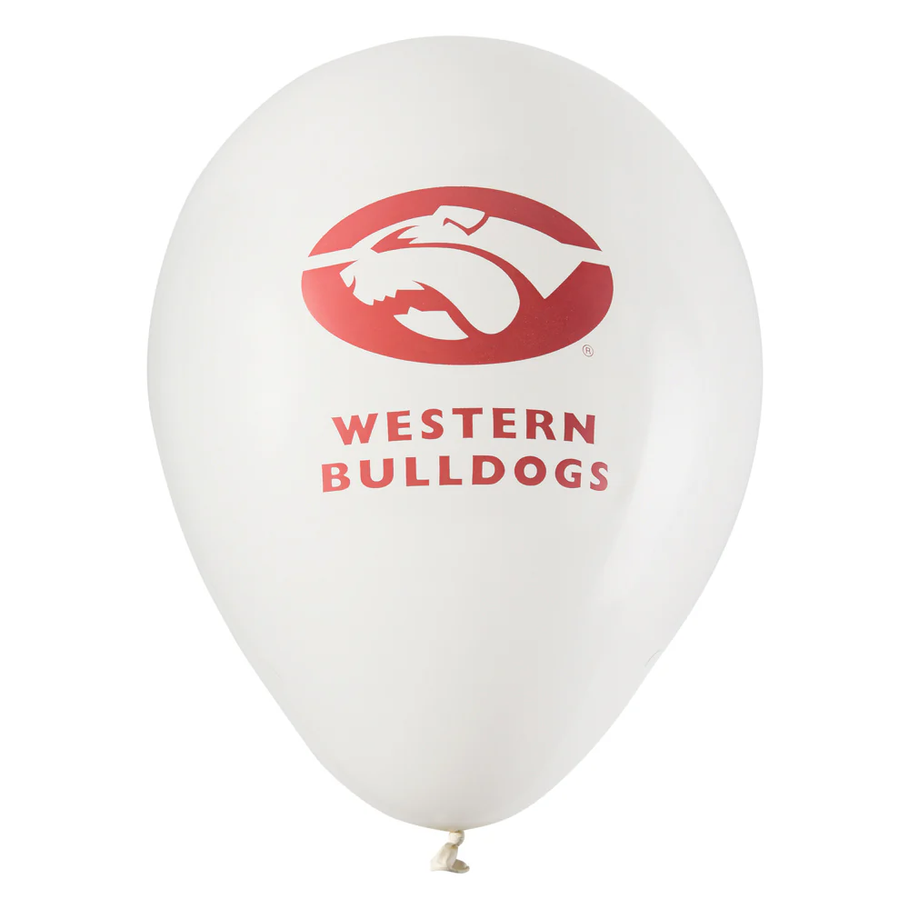 Western Bulldogs Balloons - 25 Pk - Image 2