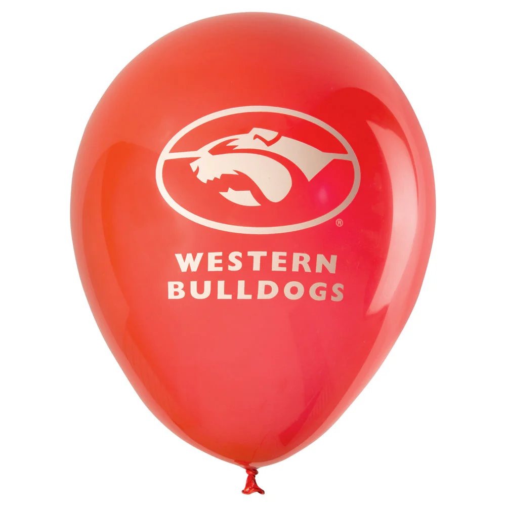 Western Bulldogs Balloons - 25 Pk - Image 6