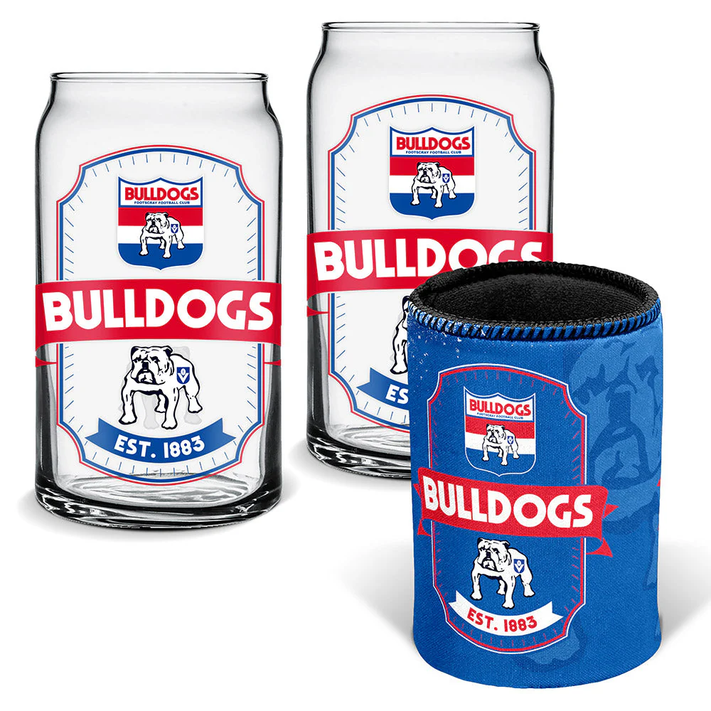 Western Bulldogs Can Glasses & Can Cooler - Image 2