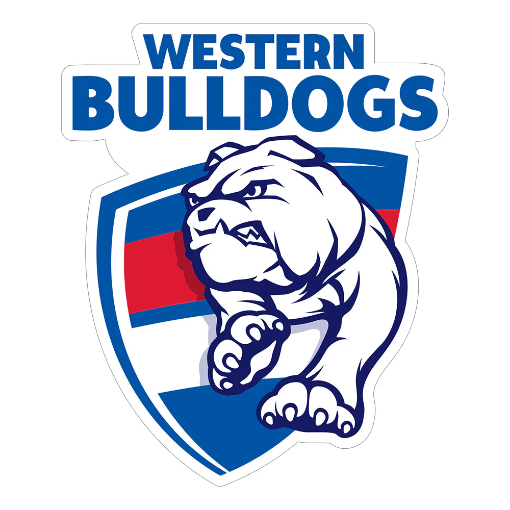 Western Bulldogs Die Cut Logo Sticker