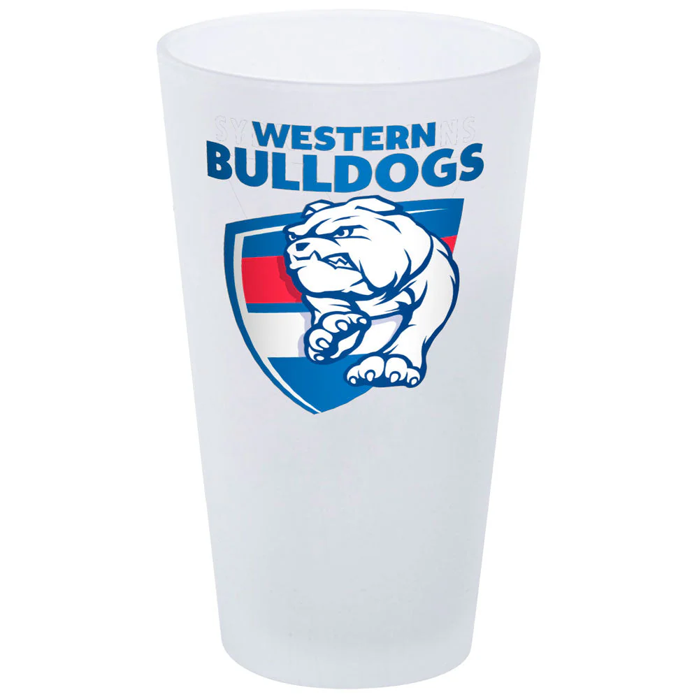 Western Bulldogs Frosted Glass - Image 2