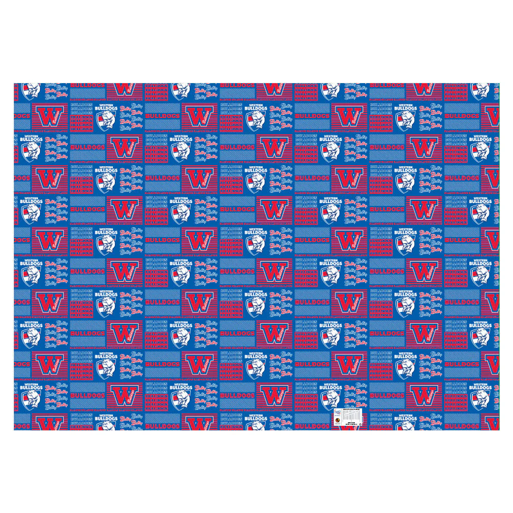 Western Bulldogs Gift Wrapping Paper - Image 2