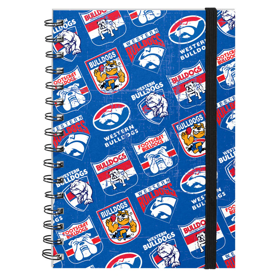 Western Bulldogs Hard Cover Notebook