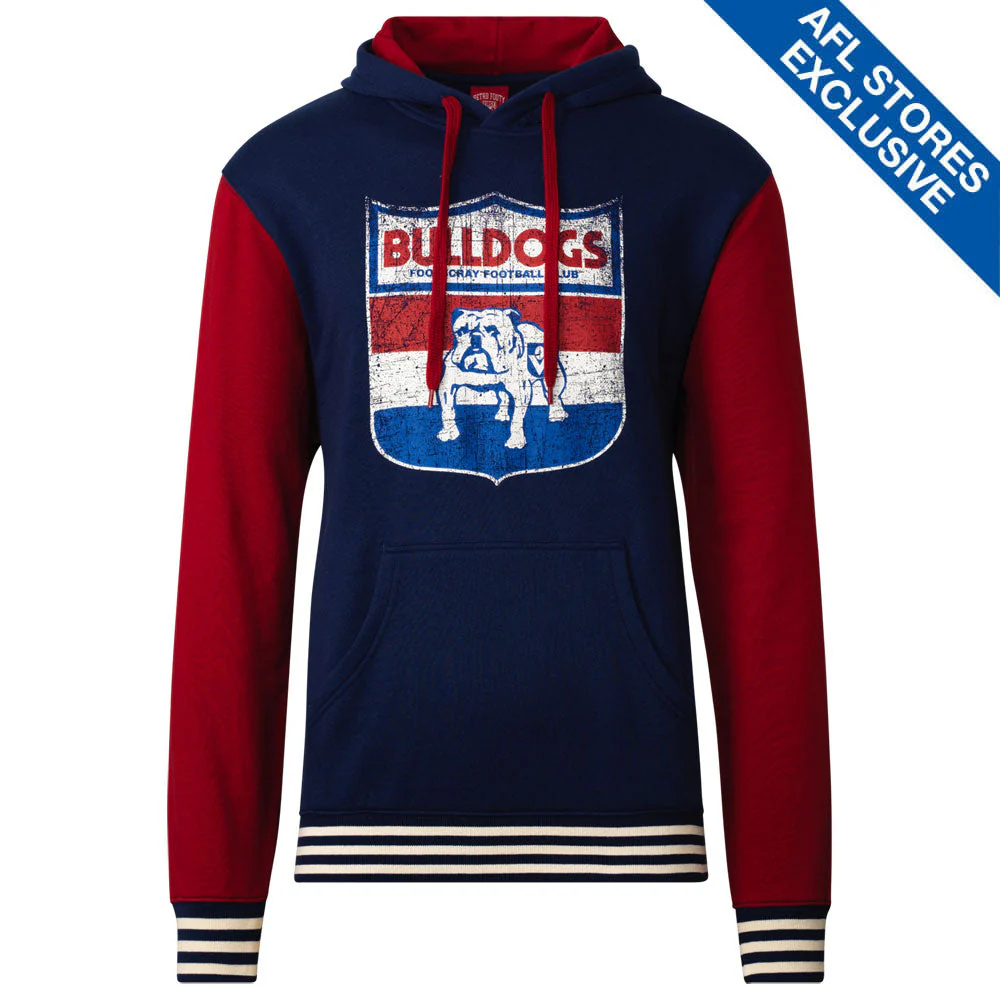 Western Bulldogs Mens Retro Pullover Hoodie - Image 3
