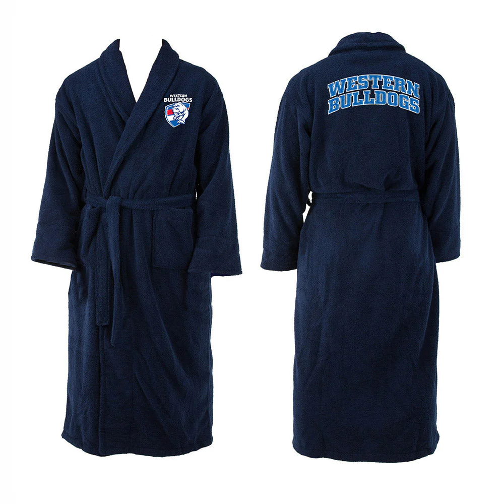 Western Bulldogs Adults Team Long Sleeve Bathrobe - Image 2