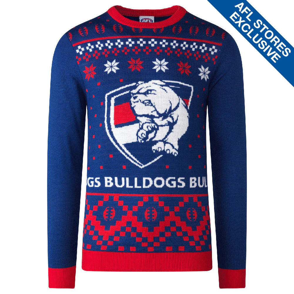 Western Bulldogs Mens Ugly Christmas Sweater