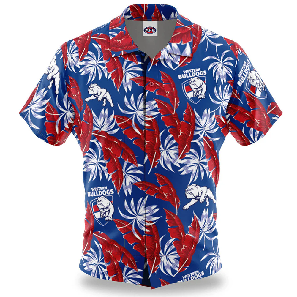 Western Bulldogs Paradise Hawaiian Shirt - Image 3