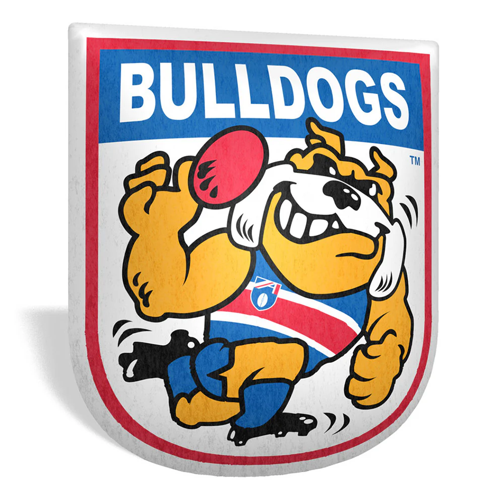 Western Bulldogs Retro Mascot Shaped Cushion - Image 2