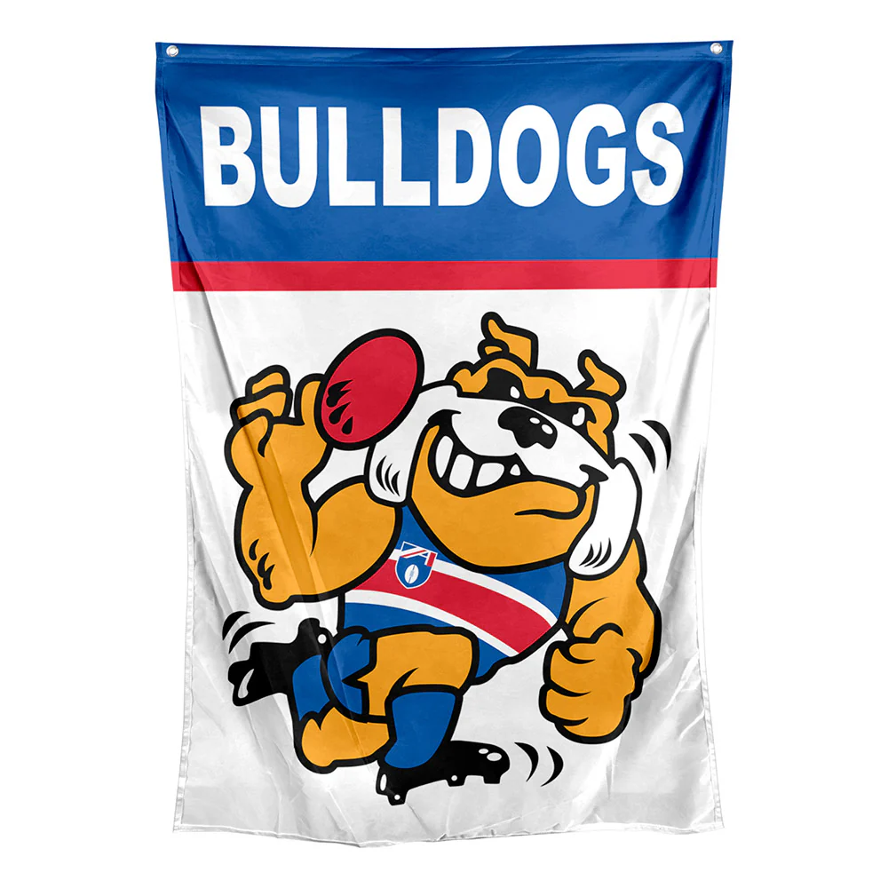 Western Bulldogs Retro Wall Flag