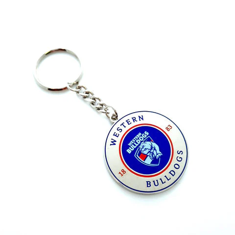 Western Bulldogs Round Logo Keyring - Image 2