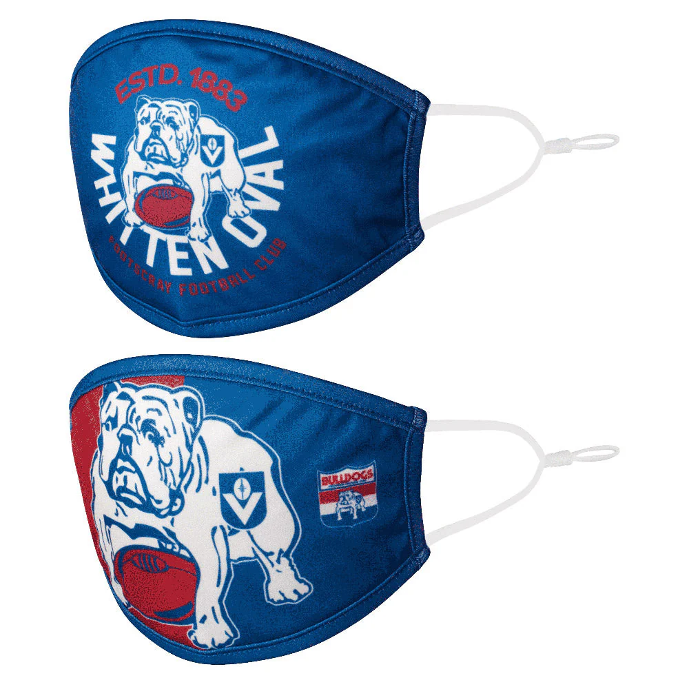 Western Bulldogs Set Of 2 Face Masks - Image 2