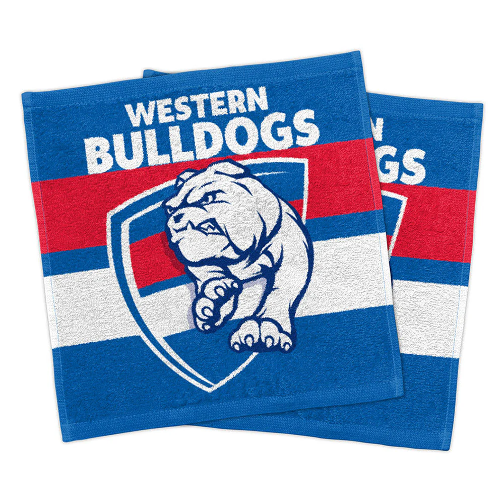 Western Bulldogs Set Of 2 Face Washers - Image 2