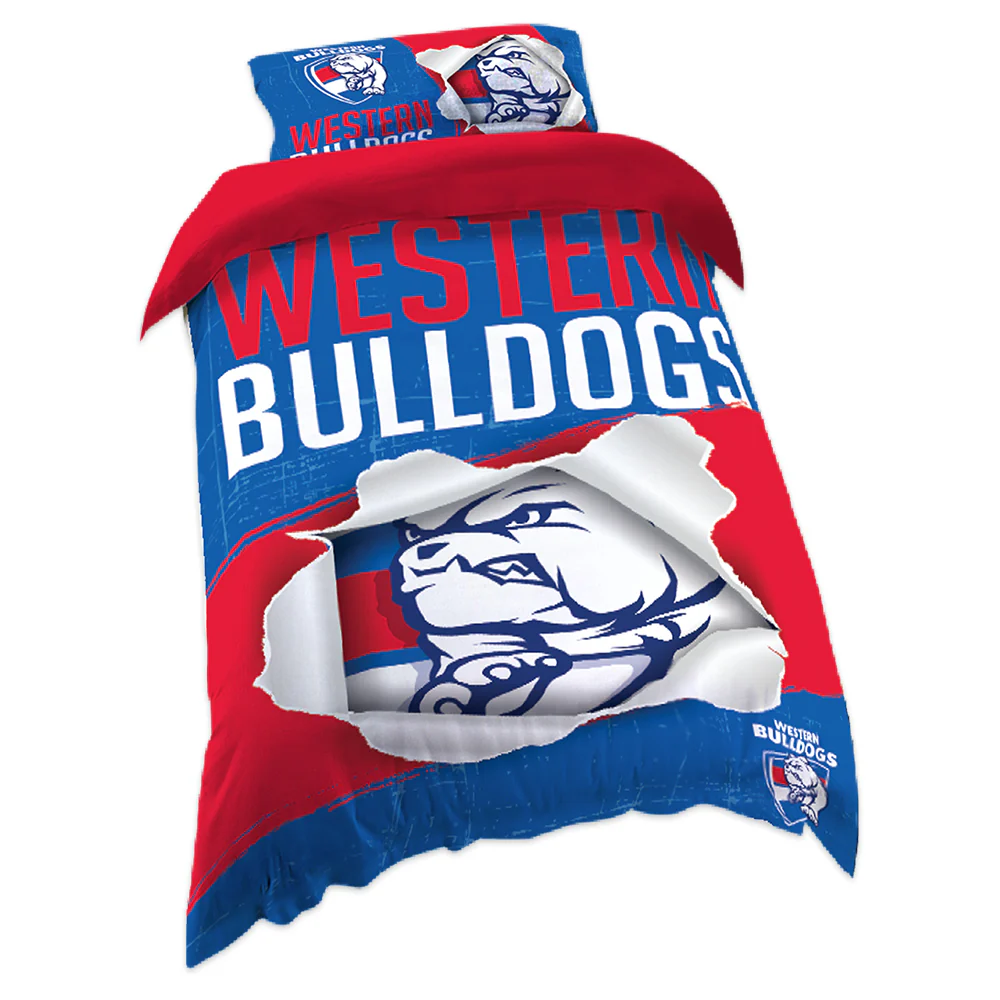 Western Bulldogs Single Quilt Cover Set