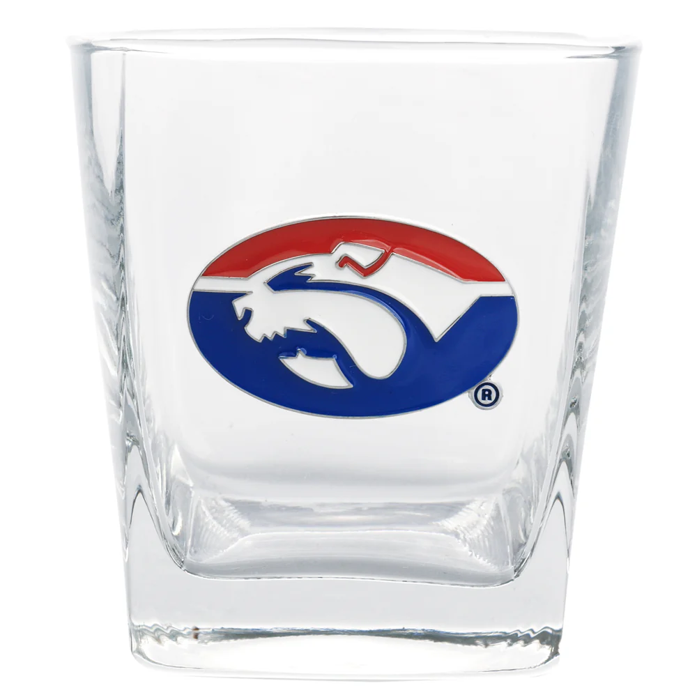 Western Bulldogs Spirit Glasses With Metal Badge