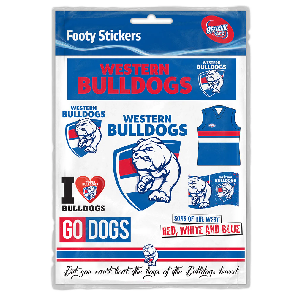 Western Bulldogs Sticker Sheet
