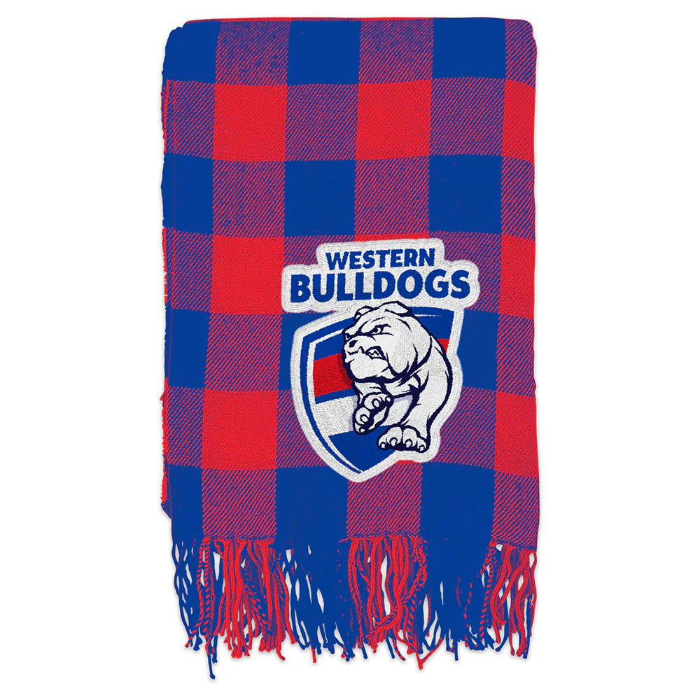 Western Bulldogs Tartan Throw