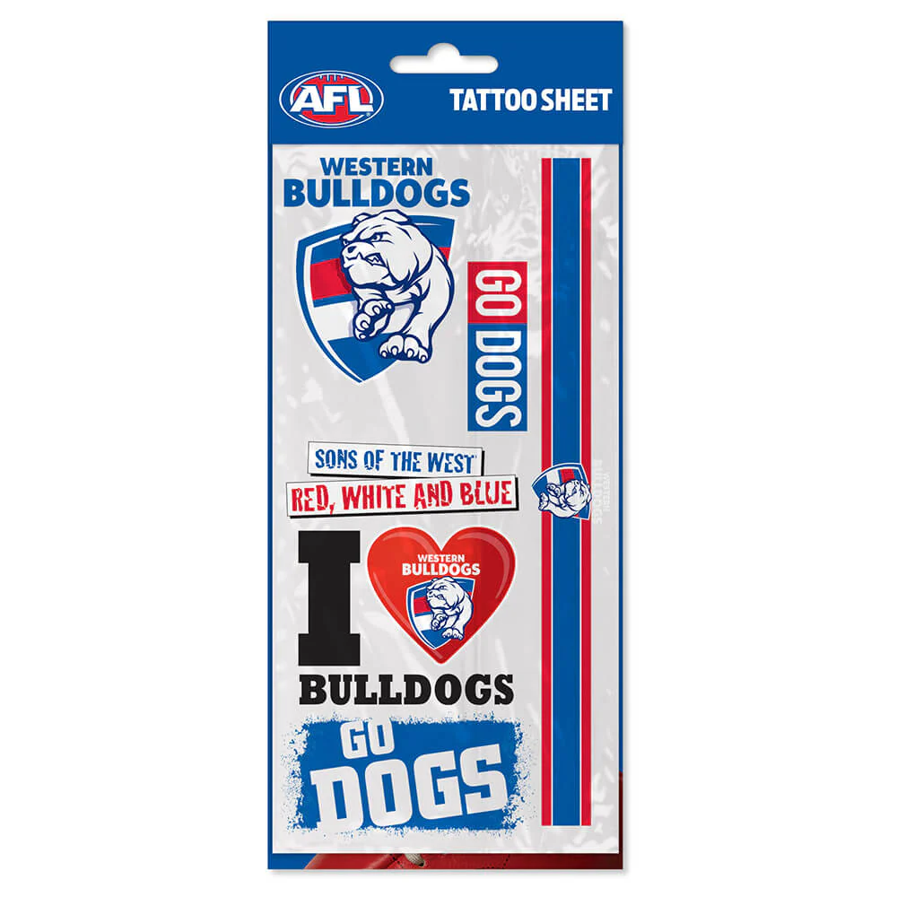 Western Bulldogs Tattoo Sheet - Image 2