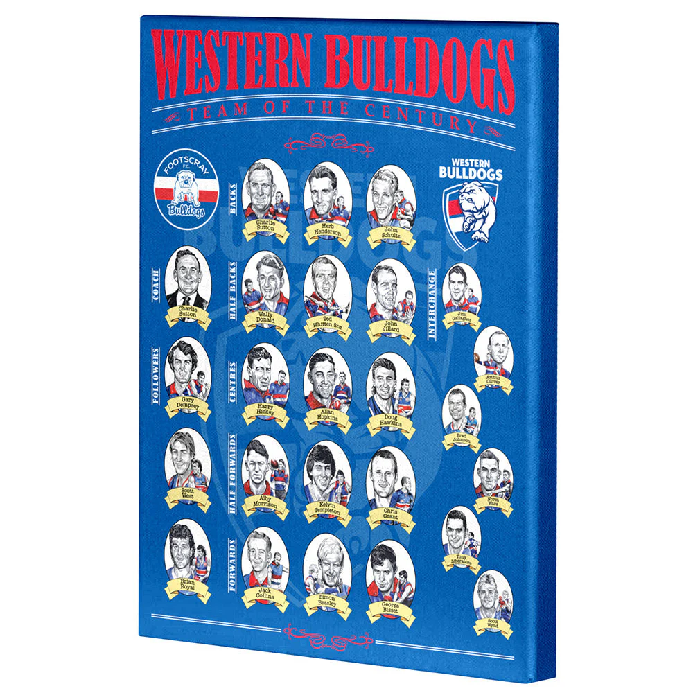 Western Bulldogs Team Of The Century Canvas - Image 2