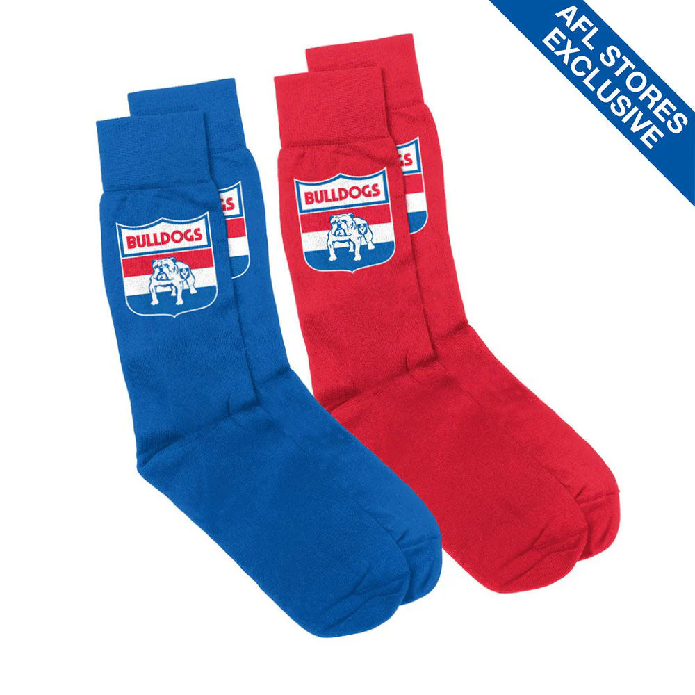 Western Bulldogs Twin Pack Retro Socks - Image 2