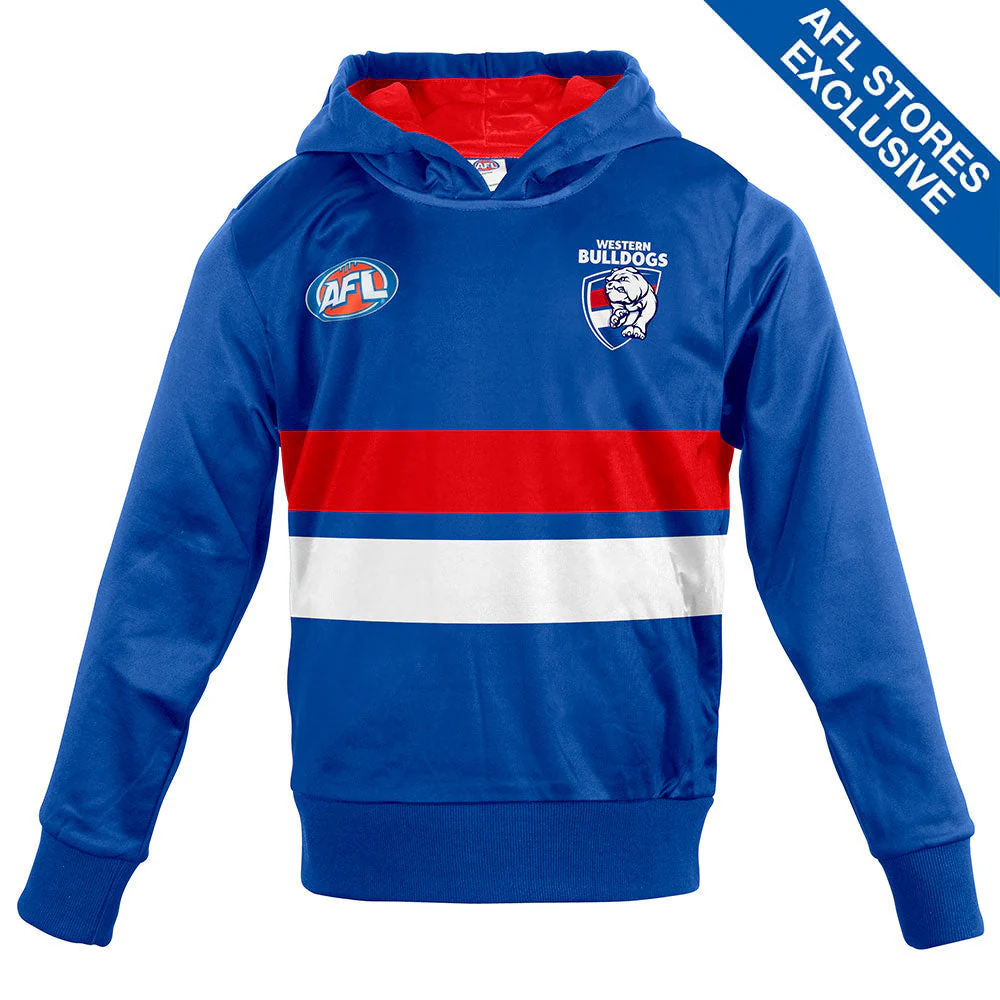 Western Bulldogs Youth Long-Sleeved Guernsey Hoody - Image 4